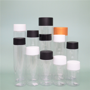 Bouteilles <span class=keywords><strong>VOSS</strong></span> de haute qualité 500 ml, bouteilles rondes à large ouverture en <span class=keywords><strong>PET</strong></span>, bouteilles d'eau en plastique vides, bouteilles de jus avec bouchons à vis - Product Image 1