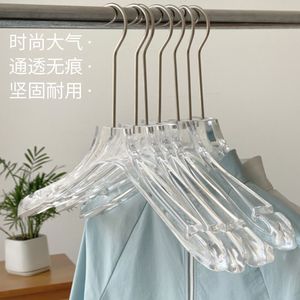 Wholesale imitation acrylic <b>hangers</b> for clothing stores, non-slip, non-marking, anti-shoulder corner wardrobe clothes and - Product Image 2