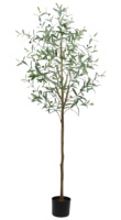Plante d'olivier artificielle en plastique, prix d'usine, décoration intérieure/extérieure, potée, pour mariage, nouvelle collection, feuilles vertes réalistes, offre spéciale