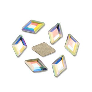 Penjualan langsung dari pabrik berlian buatan seni kuku dasar datar warna-warni AB desain tetesan air Marquise tidak beraturan grosir untuk kuku DIY - Product Image 5