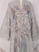 Robe Abaya Jalaibya de Luxe, Mode Ramadan, Robe pour Femmes, Perles et Paillettes, Turquie, Musulmane, Arabe, Dubaï, Abaya pour Femmes, Robe Musulmane