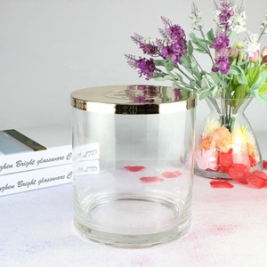 Di alta qualità trasparente dritto da 9 once contenitori di candele extra Large <span class=keywords><strong>barattoli</strong></span> di <span class=keywords><strong>vetro</strong></span> soffiato - Product Image 2
