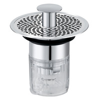 Bouchon de vidange universel anti-fuite pour lavabo avec filtre intégré, design élégant