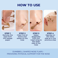 Aile nasale pour la respiration assistée, dispositif de sommeil portable, renforce la résilience et prévient le détachement facile, Patch NASAL WING K900002