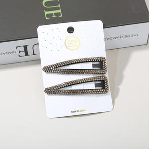 Ensemble de barrettes à cheveux en strass faits à la main, tendance et doux, pour accessoires de cheveux avec clip pour <span class=keywords><strong>frange</strong></span> cassée - Product Image 6