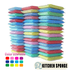 Éponge à récurer en <span class=keywords><strong>laine</strong></span> d'acier inoxydable pour la vaisselle et le nettoyage de cuisine - Product Image 1