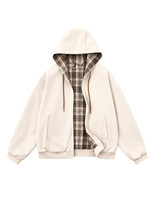 Sweat à capuche zippé intégral en coton épais imperméable pour homme, personnalisé, vente en gros OEM - Tricot uni, style streetwear et vêtements de travail