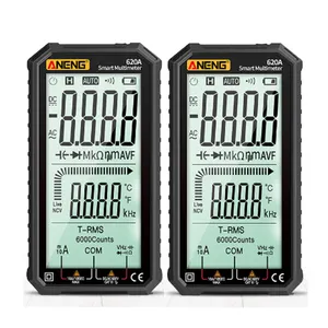 Portable Multimetro Meter Tester Lcd Display Ac/Dc True-Rms Professional Auto Digital Multimeter