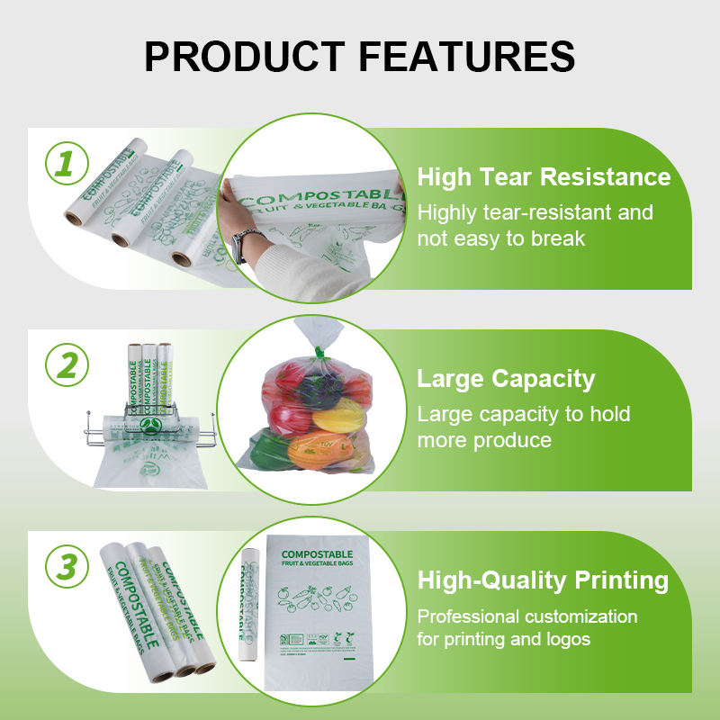 Eco-Friendly Compostable Produce Bags for Supermarkets | Biodegradable ...