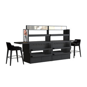 Présentoir de produits de beauté personnalisé en MDF et verre de haute qualité et attrayant - Product Image 1