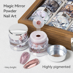 Vinimay - Polvo Mágico para <span class=keywords><strong>Uñas</strong></span> con 4 Estilos <span class=keywords><strong>de</strong></span> Efecto Espejo - Efecto Brillante Aurora, Fácil <span class=keywords><strong>de</strong></span> Mezclar para <span class=keywords><strong>Decoración</strong></span> <span class=keywords><strong>de</strong></span> <span class=keywords><strong>Uñas</strong></span> con Esmalte en Gel y <span class=keywords><strong>Acrílico</strong></span> - Product Image 5