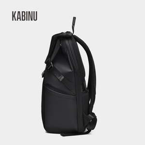 Mochila KABINU, bolso para portátil de 16 pulgadas, impermeable, para viajes de negocios, para hombres y mujeres, diseño sencillo, color negro - Product Image 2