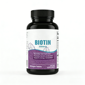 Permen Kunyah Biotin 150mcg 90 |   Suplemen Peningkat Kepadatan Tulang & Rambut Kulit Kuku 2 Kapsul PER SERTIFIKAT 24-Bulan - Product Image 1