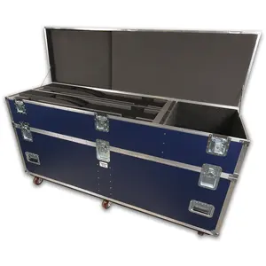 kkmark Custom made Carry ata protect transport flight road speaker cases for 2-Pack L'Acoustics Syva Main & Low Case