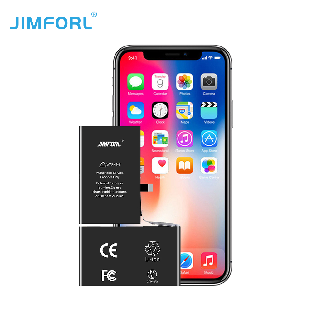 100% Capacity for iPhone X Battery 2176mAh Replacement Lithium Battery Batterie for iPhone