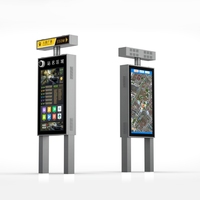 Affichage d'enseignes publicitaires durables pour les transports publics en extérieur, aéroports, centres commerciaux, métros, signalétique interactive LCD tactile OEM ODM