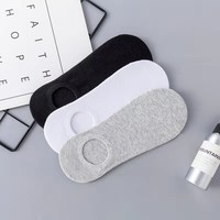 Chaussettes décontractées pour hommes en polyester et coton, absorbantes, blanches, noires, grises, pour le printemps et l'été, vente en gros d'usine à prix réduit