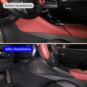 Para Toyota GR Supra A90, accesorios interiores de fibra de carbono Real, consola central de coche, rodilleras laterales <span class=keywords><strong>del</strong></span> <span class=keywords><strong>conductor</strong></span>, cubierta de Panel decorativo - Product Image 2