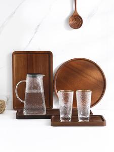 Nuevo producto Idea 2025 Plato de café y <span class=keywords><strong>té</strong></span> Plato de bambú para destete Platos de madera ecológicos - Product Image 3