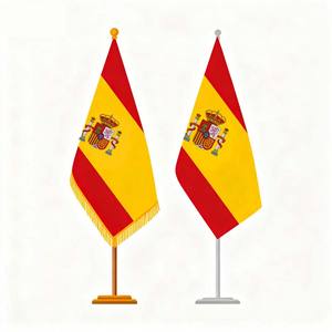 Mini Flag Black Fiberglass Pole <b>Desk</b> Table USA Mexico Canada Spain France Germany Denmark England Australia Flag Decoration - Product Image 5