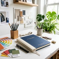 Cuaderno de Cuero PU Pastel Personalizado con MOQ Bajo, Diario Minimalista, Set de Papelería Creativa, Regalo para la Escuela u Oficina