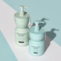 Bouteilles Vides de Luxe Uniques pour Shampooing et Après-shampooing en Gros, 500 ml 700 ml, Emballage Personnalisé en Plastique pour Gel Douche avec Pompe