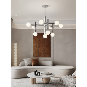 Modern Minimalist Designer's Vintage Bauhaus Style <b>Chandelier</b> Luxury Wabi-Sabi Lamp for Living Room Bedroom Dining Room Study - Product Image 2