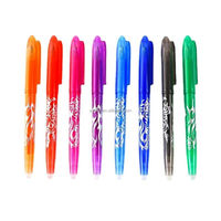 Stylos à bille effaçables en plastique multi-couleurs à encre liquide, avec gomme en caoutchouc, pour le dessin et la peinture des enfants, vente chaude