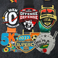 Médaille internationale personnalisée de karaté Taekwondo médaille métal 2d 3D or Kung Fu Wkf Jiu Jitsu Judo Kickboxing médailles