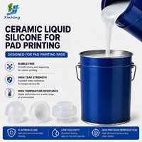 Silicone de transfert d'impression par tampon haute élasticité et durable pour vaisselle en céramique – Motif clair