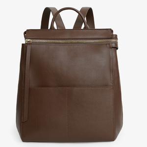 Bolsa de Pañales de Cuero Vegano de Lujo, <span class=keywords><strong>Mochila</strong></span> Impermeable para Mamá, para Viajes, con Logotipo Personalizado - Product Image 2