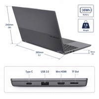 Nouvel ordinateur portable d'étudiant de 15,6 pouces, Windows 11 Home, 60 Hz, double cœur AMD R3 3250U, double écran, mini ordinateur portable de marque, ordinateur portable professionnel