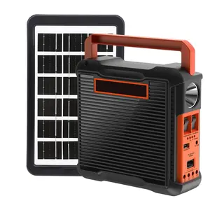 Niedriger Preis Solar Power Bank Solar Batteriesp eicher systeme Tragbares Home Solar LED Glühbirnen system