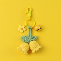 Bijoux de mode porte-clés en gros cloches bleues porte-clés jolies filles porte-clés porte-clés en peluche
