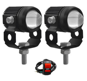 Feux LED pour moto, phare LED pour moto, phare double couleur à effet œil de poisson, mini feux de route pour moto - Product Image 1