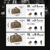 Sacoche de moto imperméable 56L Sacoche de réservoir Tripfella Sacoche de queue de moto