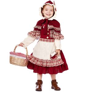 Costume de petite fille au style Lolita pour <span class=keywords><strong>spectacle</strong></span> de scène pour enfants, robe en dentelle avec cape, costume de <span class=keywords><strong>Petit</strong></span> <span class=keywords><strong>Chaperon</strong></span> <span class=keywords><strong>rouge</strong></span> - Product Image 1