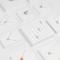 Fangfanxi — présentoir de bijoux personnalisé, plateau d'exposition de bagues, boucles d'oreilles, bracelets, collier, ensemble d'affichage de bijoux, nouvelle collection
