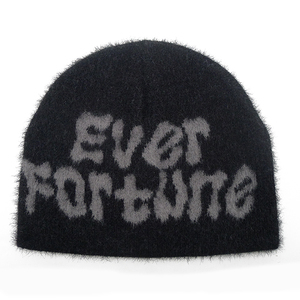 <span class=keywords><strong>Bonnet</strong></span> <span class=keywords><strong>en</strong></span> mohair tricoté personnalisé avec motif jacquard patte d'animal, doux et duveteux, pour marque de mode, vente <span class=keywords><strong>en</strong></span> gros, usine OEM - Product Image 5