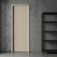 Panneau de porte intérieur en mélamine entièrement personnalisable, isolation acoustique, emballage avec logo personnalisé - Matériau HDF haute densité pour la vente en gros