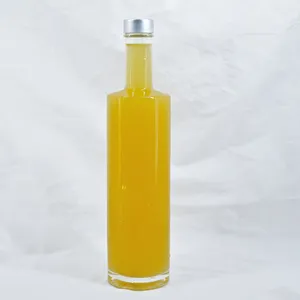 China Wholesale High Quality Whiskey Glass Screen Printing Frosted Glass Liquor Bottles