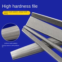 Dent grossière bricolage oxyde d'aluminium de qualité industrielle lime à main extrémité conique Durable travailleur professionnel poignée fichier plat outil de montage