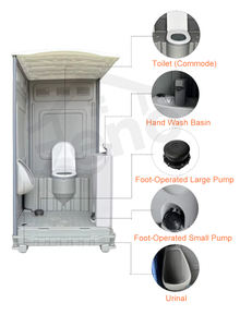 ZENO WC Portatile, Toilette Mobile, Bagno Portatile per Esterni con Serbatoio Fognario - Product Image 4