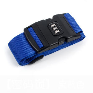 Sabuk bagasi perjalanan tali koper dapat diatur pelangi kode dengan kunci pengaman kunci aman tali sabuk 2m - Product Image 5