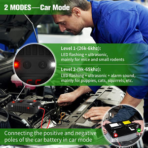 Saijzek OEM Interior Exterior 12V-24V 8 LED Flash ultrasónico <span class=keywords><strong>ratones</strong></span> ratas <span class=keywords><strong>repelente</strong></span> de roedores bajo el capó Marten <span class=keywords><strong>repelente</strong></span> para coche - Product Image 6