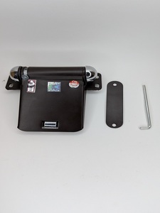 Ferme-porte automatique Hydro avec construction en aluminium MS et plastique PVC, finition noire en acier inoxydable, revêtement en poudre marron - Product Image 1