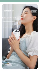 USB Mini phim hoạt hình Panda tạo độ ẩm 3 màu sắc tươi siêu yên tĩnh siêu âm humidistat Kiểm soát 1 năm bảo hành cho hộ gia đình sử dụng - Product Image 6