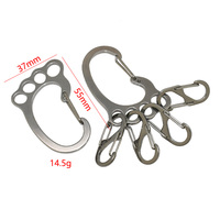 Pabrikan Desain Khusus Carabiner Baja Tahan Karat Bentuk Khusus Gaya Y2K Gantungan Kunci Gaya Ins Pengait Logam Aksesori DIY Logo Kustom