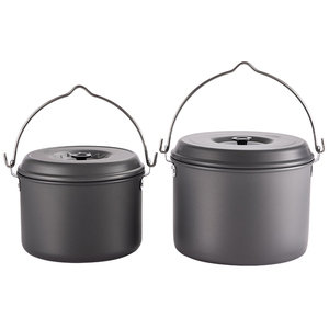 Cooking Portable Barbecue <span class=keywords><strong>Camping</strong></span> Pot Outdoor <span class=keywords><strong>Camping</strong></span> Aluminum Hanging Pot - Product Image 3