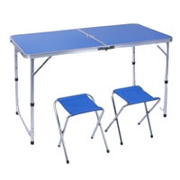 Table et chaises de plage en aluminium réglables Table et chaise pliantes pliantes d'extérieur pour événements